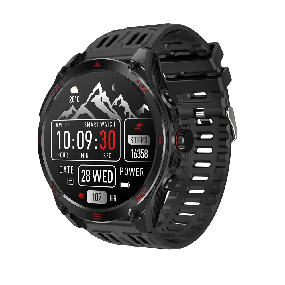 

GPS Tracker M70 Smart Watch Men AMOLED Display IP68 Swimming Waterproof Sport Smartwatch Hombre with LED flashlight function