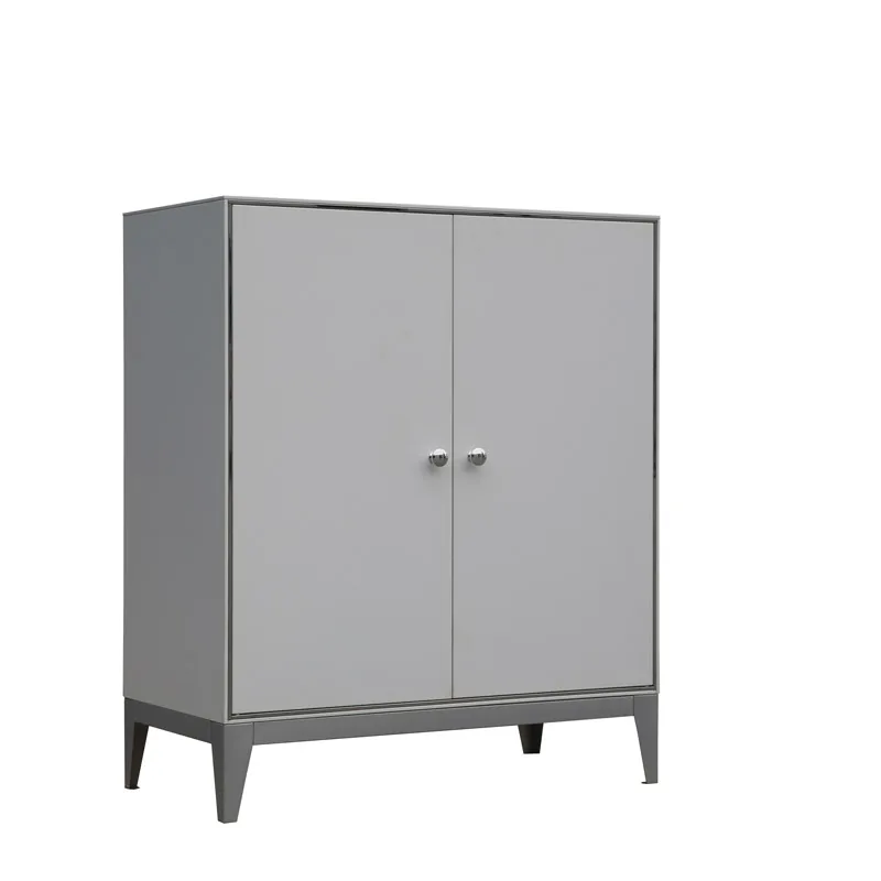 #￥Factory Directly Steel Living Room Office High Quality Modern Buffet Storage TV Nightstand Swing Door Storage Cabinet