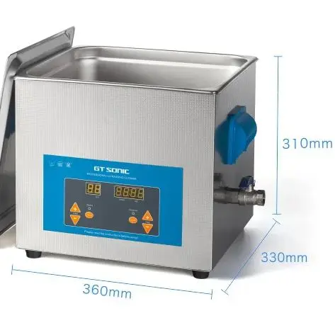 6L Ultrasonic Cleaning Device for Tools Store Degreasing tank for Car Parts Heatable 150w 40khz