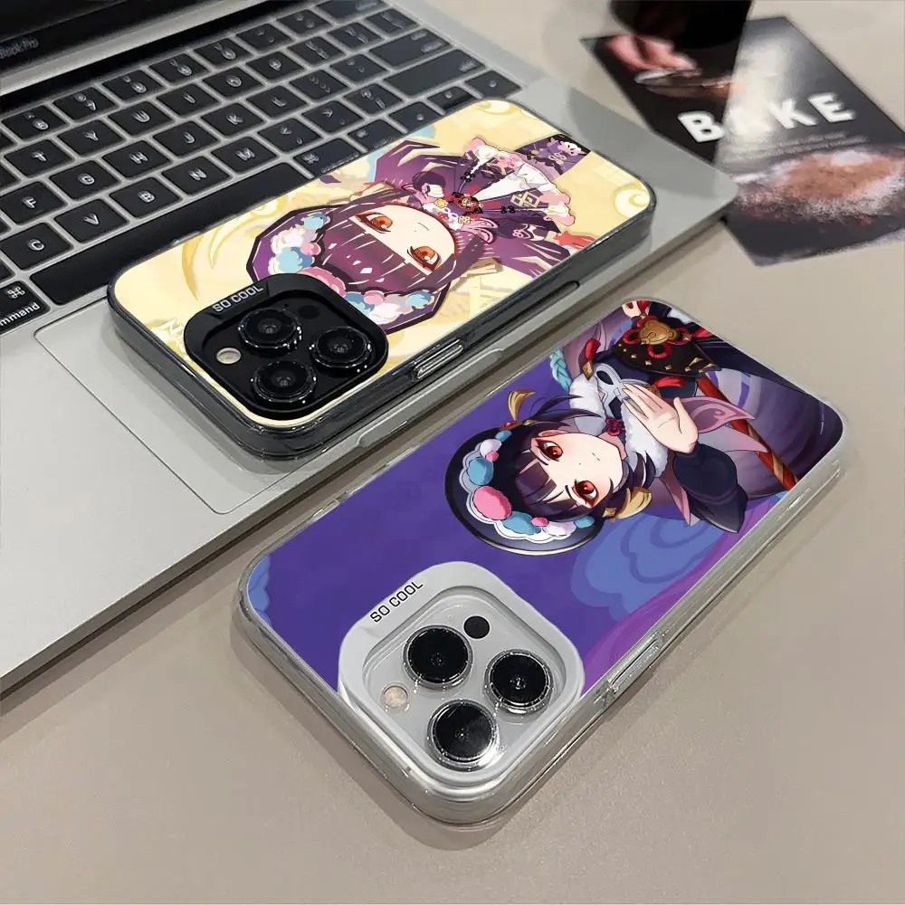 

Прозрачный чехол для телефона Game GI YunJin для iPhone 17 16 15 14 13 12 11 X XR XS Air Pro Max Plus, цветной
