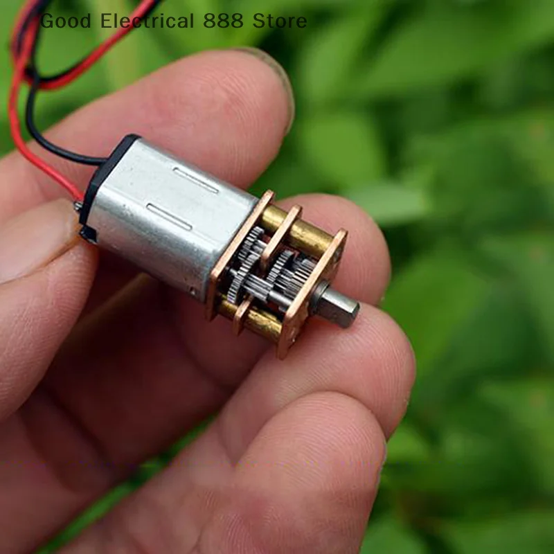 【GE】1 قطعة DC3V-6V 5 فولت 28 دورة في الدقيقة مخفض السرعة البطيئة مايكرو ميني N20 محرك تروس علبة التروس المعدنية الكاملة