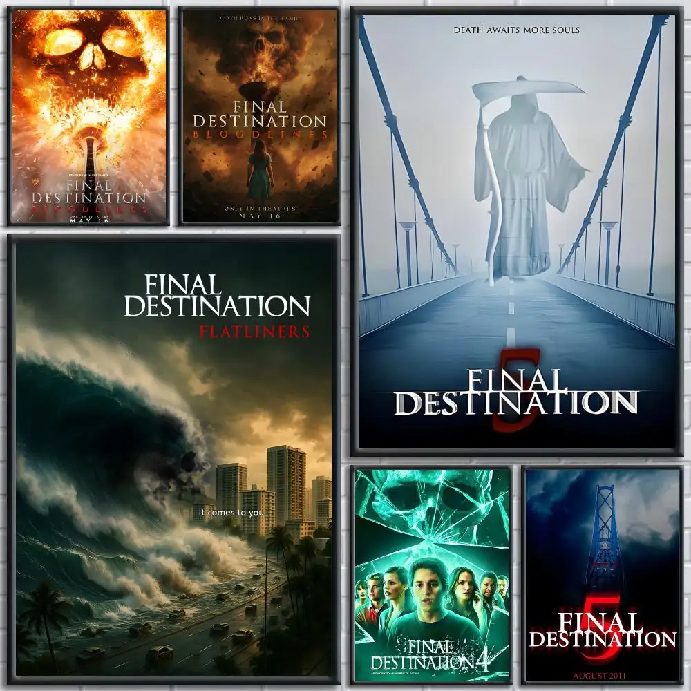 Movies F-Final Destination Poster Painting Prints Wall Art Picture Film Room Home Bar Cafe Decor Home  Mural