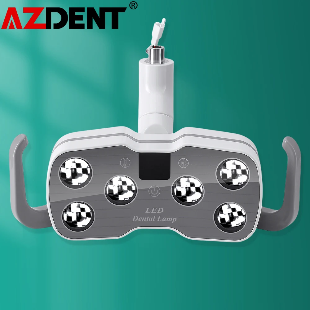 

Azdent Dental 6 LED Light Oral Operation Lamp For Dental Chair Unit Clinic Dental Equipment LCD Display 5500K Lab Tools