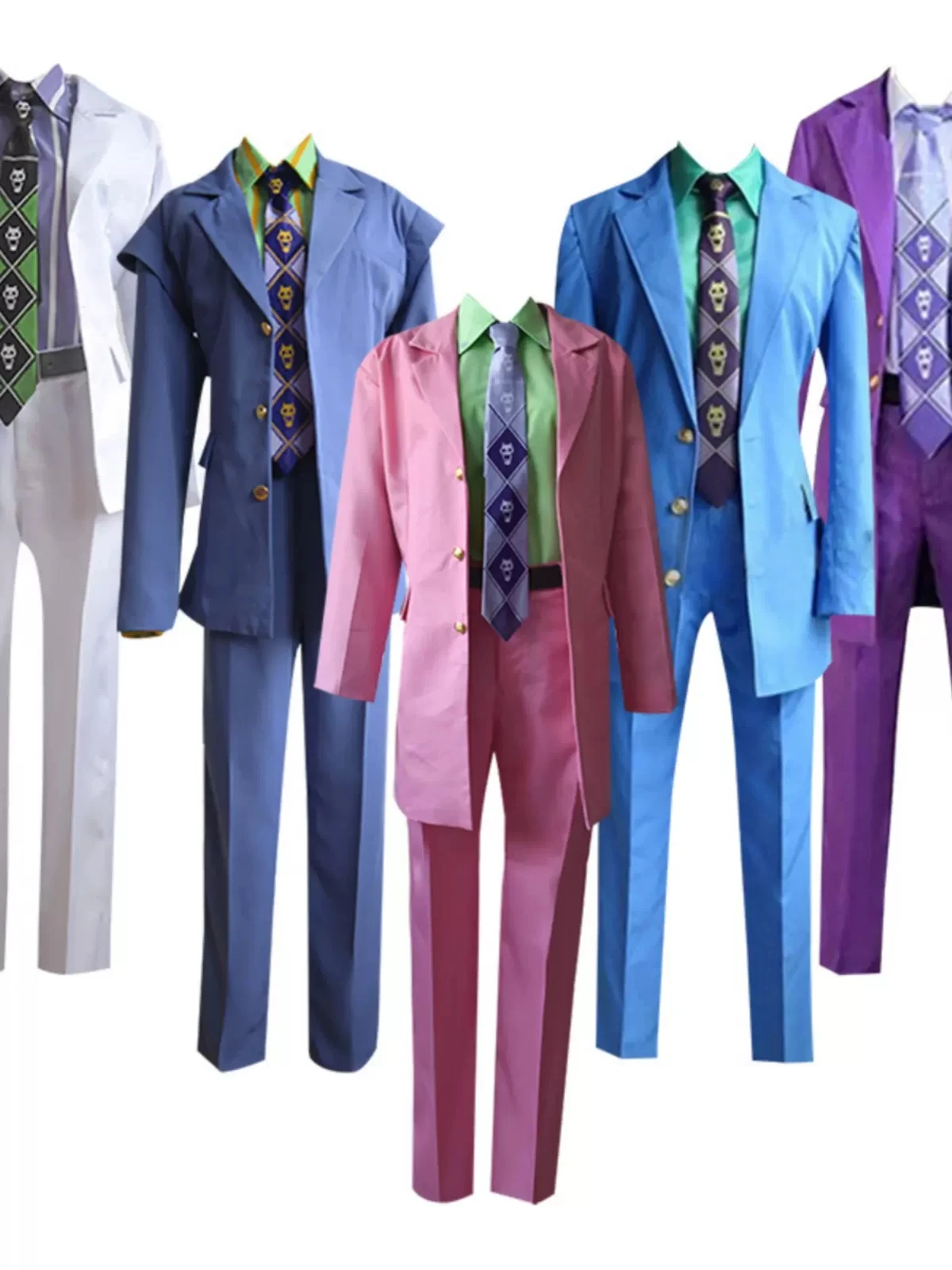 Anime Kira Yoshikage Cosplay men Costume 5 color custom made