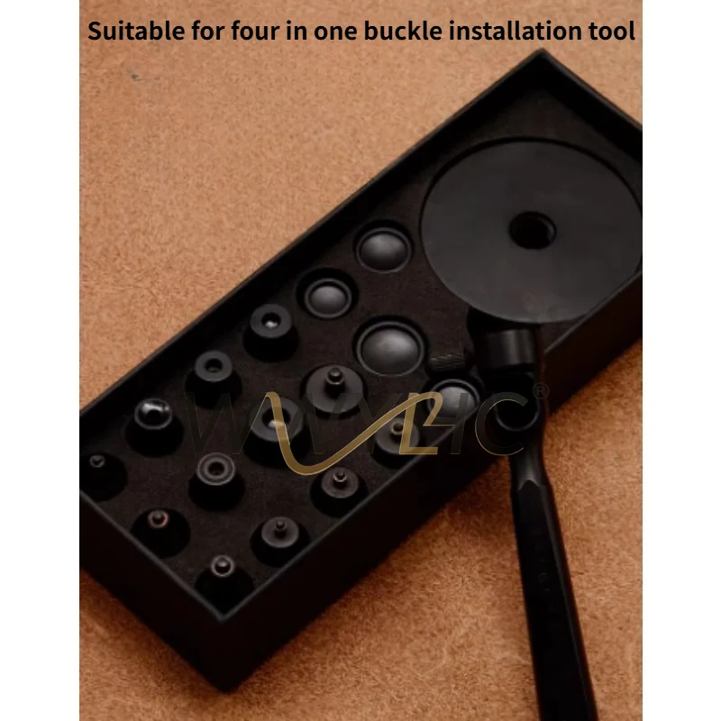 

Многофункциональный инструмент 4-в-1 для установки пуговиц: ручной пробойник-формовщик для кожи и одежды