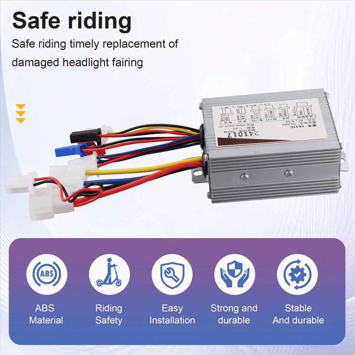 

(X07A) Electric Bike Bicycle Brushed Controller 48V 500W Electric Scooter Controller Brush DC Motor Speed Controller