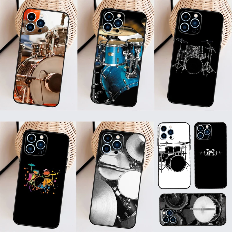 Musical Instrument Drum Case For Samsung Galaxy M53 M33 M13 M12 M32 M52 M06 M16 M36 M56 M15 M55 M31 M14 M35 M34 M54