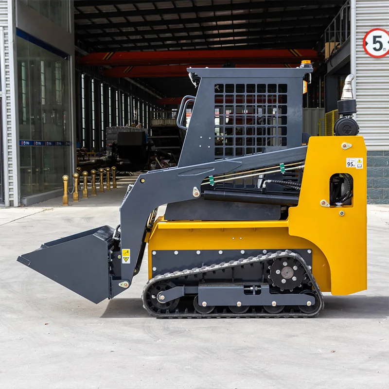 

Compact Loader Diesel Track Loader Skid Steer Model 4 in 1 Bucket Attachment for Agricultural Industrial