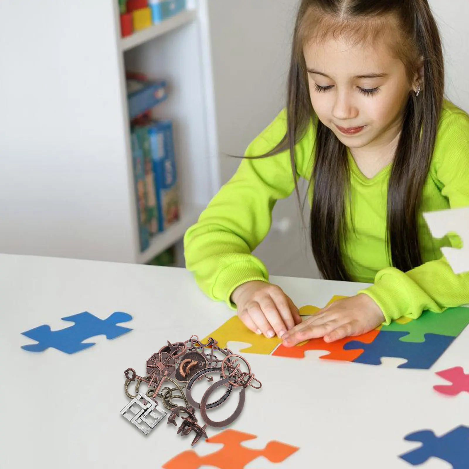 

9Pcs Luban Lock Brain Teaser Improve Problem Solving Skills for Brain Teaser Puzzles