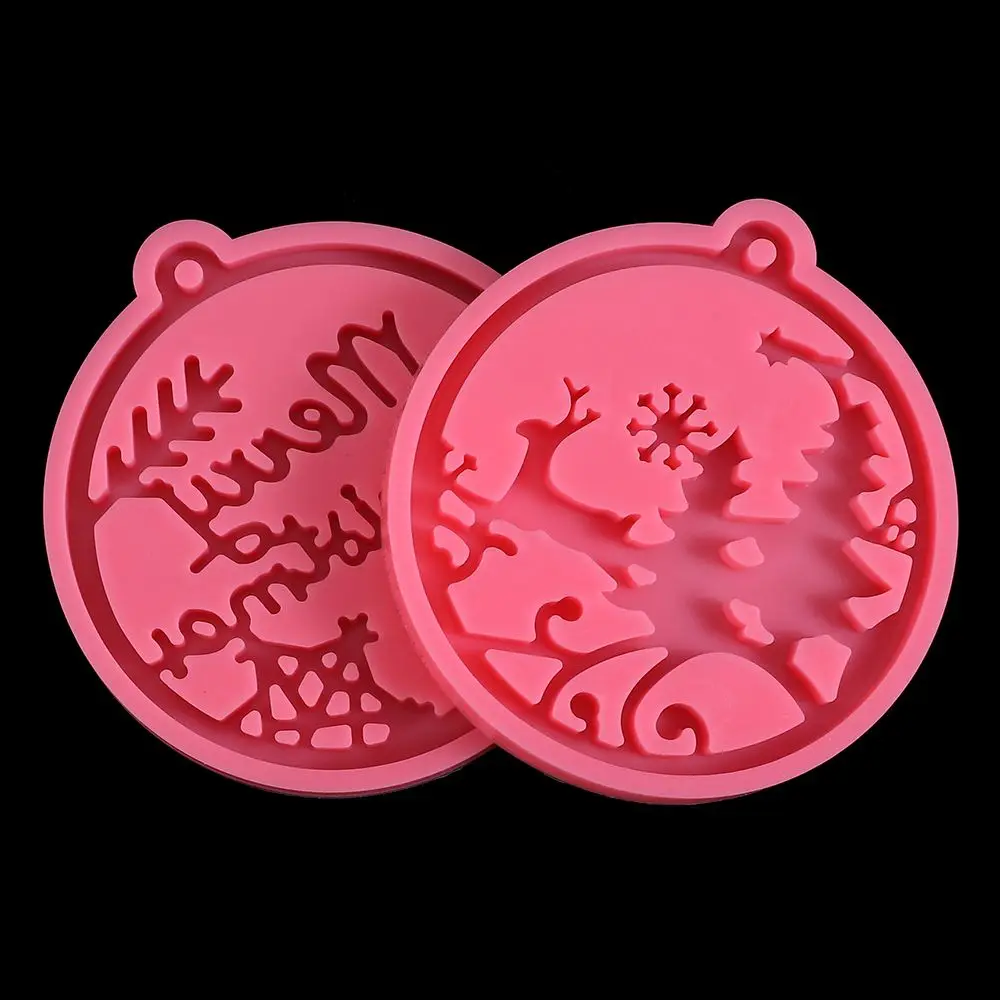 Merry Christmas Ball Keychain Silicone Mold Silicon Resin Mold Rubber Mold DIY Epoxy