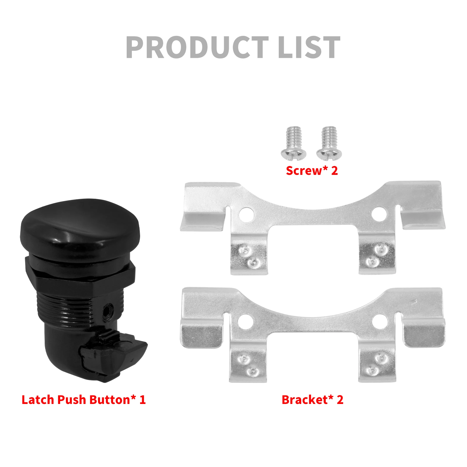 Motorcycle Black Fuel Door Latch Push Button Gas Cap For Harley Touring Street Road Electra Glide FLHT FLHX 1992-2025 - view 5