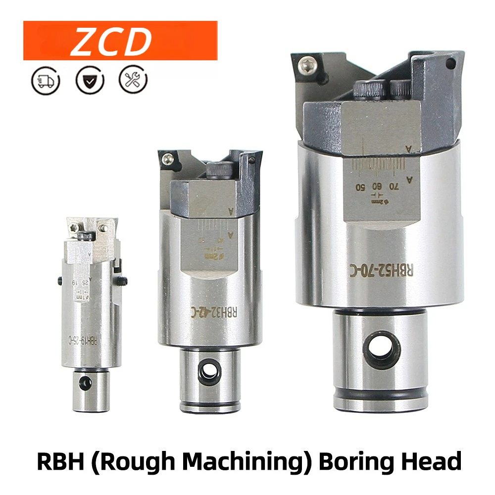 ZCD RBH Double-Edged CNC Adjustable BT30 BT40 SK40 Tool Holder RBH Boring Bar Boring Cutter Boring Handle LBK Rough Head