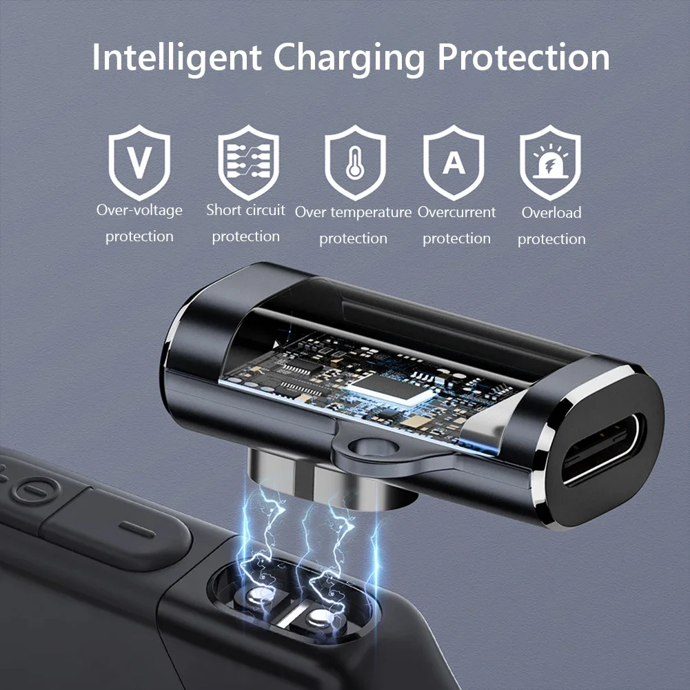 Magnetic Charger USB C Charging Adapter 90 Degree Bending Headphones Charger Adapter Converter for SHOKZ OpenRun Air/Pro/Mini view 3