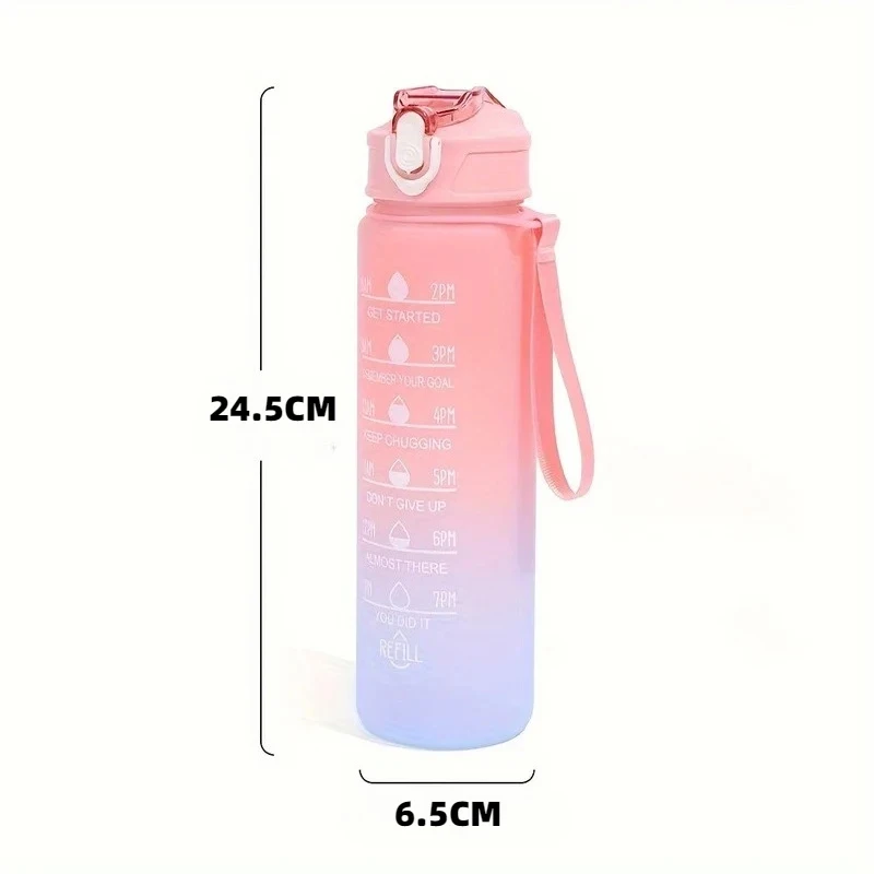 แก้วน้ำลายพาวพาโทรลไล่เฉดสี 750 มล. สำหรับเด็กชายและเด็กหญิง แก้วน้ำลายการ์ตูนอนิเมะแฟชั่น แก้วน้ำพกพาสำหรับนักเรียน ขวดน้ำกีฬา แก้วน้ำน่ารัก