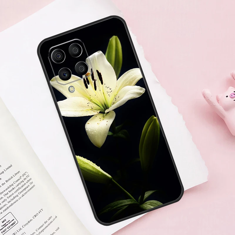 Colorful Flower Lily For Samsung Galaxy M13 M23 M33 M53 M30s M31s M32 M52 M12 M55 M15 M20 M21 M51 M34 M54 Case