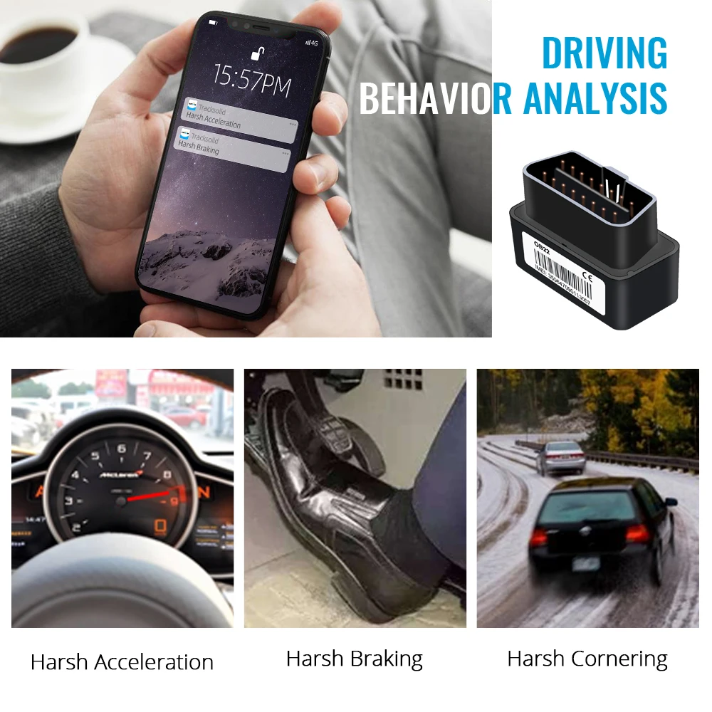 JIMIMAX OB22 Car OBD GPS Tracker Hidden Listening Spy Sound Remotely Mini Audio Vehicle Tracking Device APP Real Time Monitor PC