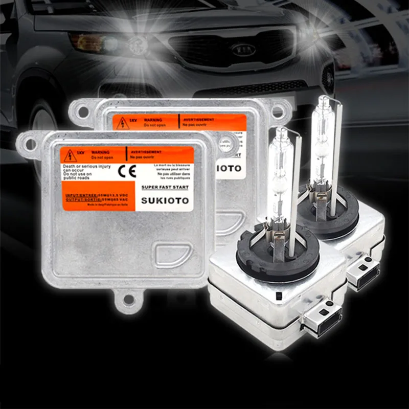 

1 Set SUKIOTO GENUINE JAPAN Canbus D1S 55W Xenon Ballast D1S 6000K HID Xenon Headlight Kit A71177E00DG D1S Car Light Bulb Kit