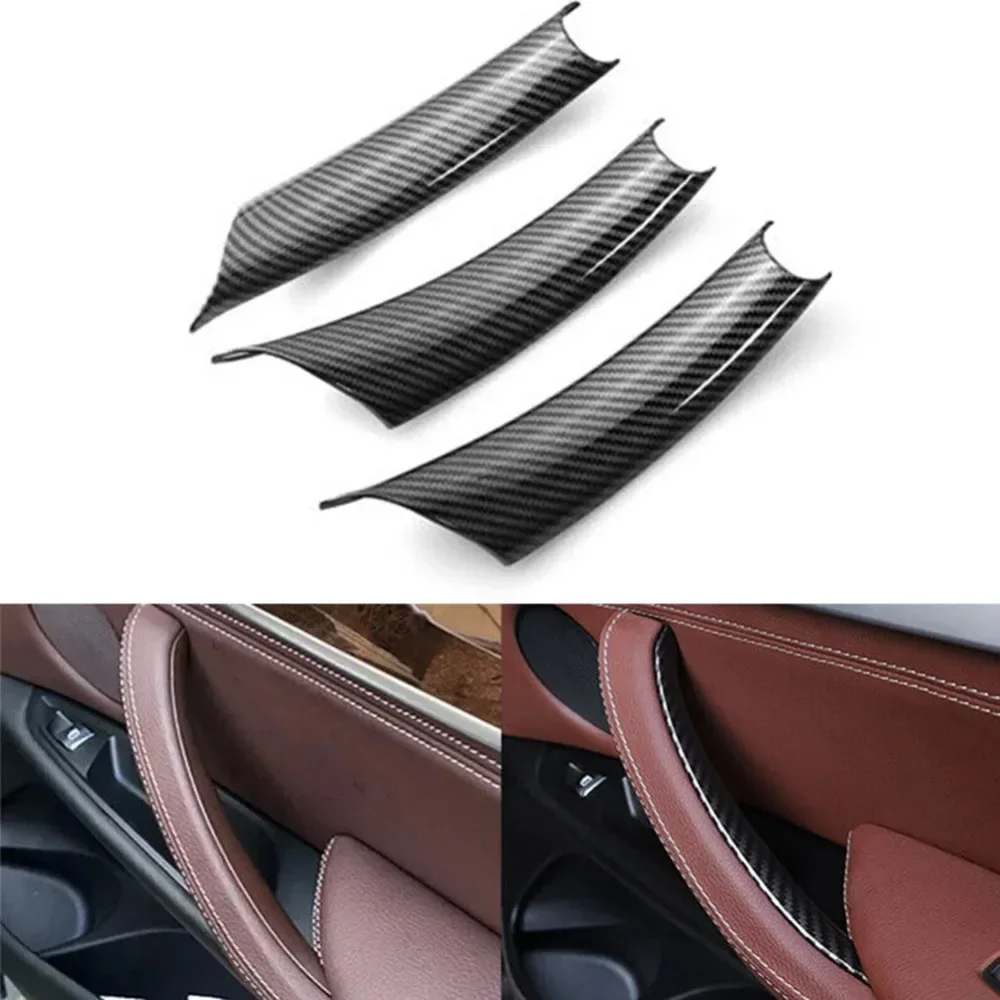 

3Pcs For BMW X5 E70 X6 E71 E72 2007-2014 High-quality Car Inner Door Panel Handle Pull Trim Cover Car Accessories