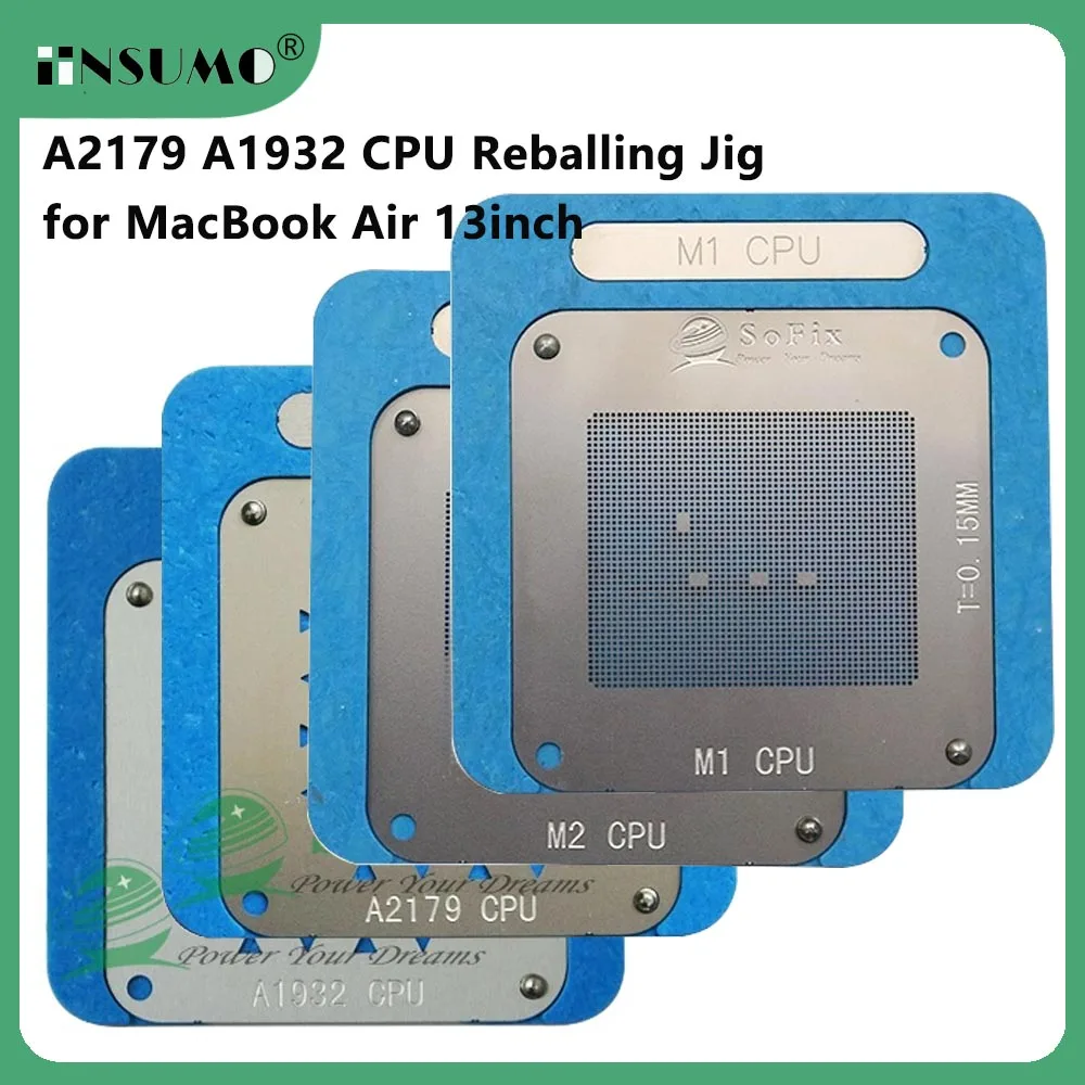 Sofix A2179 A1932 CPU  Reballing Jig M1 M2 CPU Reballing Jig BGA Reballing Kit for Macbook Air 13inch Repair Tool
