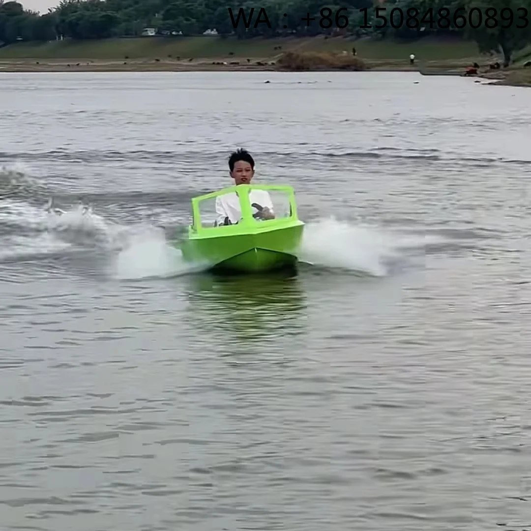 Light Portable Aluminum Mini Kart Boat, Stable Power Component For Outdoor Recreational Lake River Water Trip