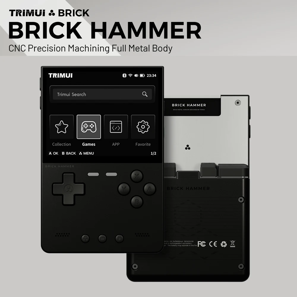Metal Body Trimui Brick Hammer Console - 3.2