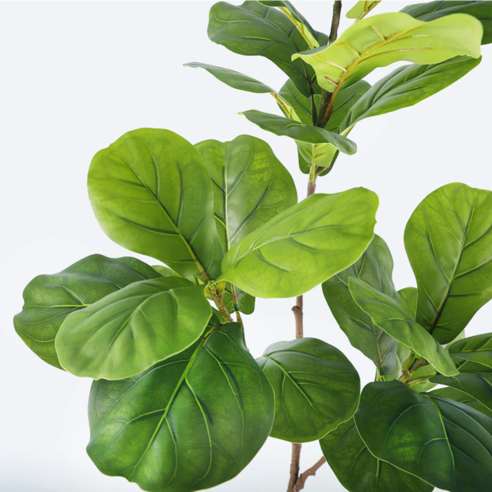 135cm (53.1in) Artificial Fiddle Leaf Ficus Fig Plant for Outdoor Courtyard Garden Balcony Indoor Home and Office Decoration