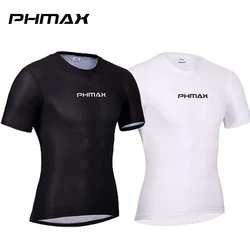 PHMAX Men's Cycling Sports Bottoming Shirt Summer Cycling Clothing Mesh Road Sweat Shirt Bicycle Underwear Cycling Clothing