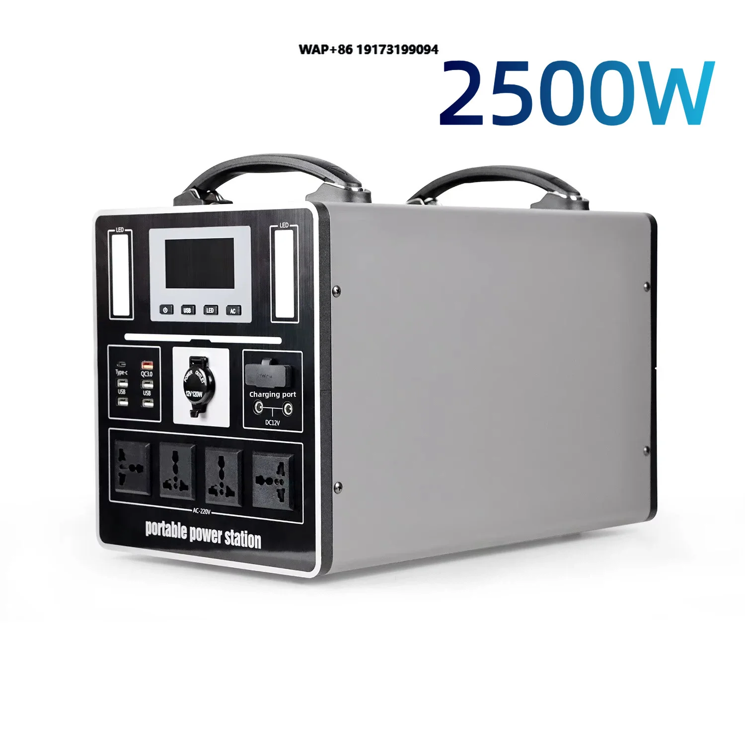 High Temperature Resistant 2500W LiFePO4 Solar Generator Desert Camping Portable Power Station for Middle East Outdoor