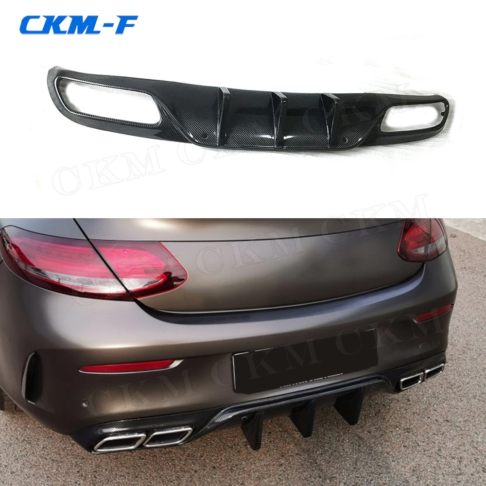 

Задний спойлер из углеродного волокна класса C для Benz C205 C63 C43 AMG Sport Coupe 2-дверный 2015-2019 Fins Diffuser Plate Bodykits