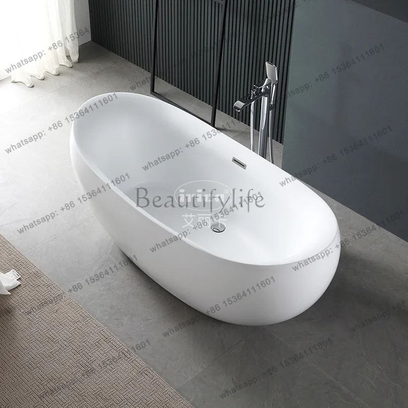 Installation-free bathtub Household small apartment Adult independent mini acrylic bathtub