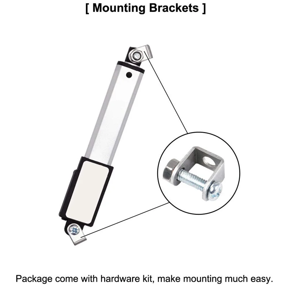 12V DC Waterproof IP54 Mini Linear Actuator 100 mm Stroke Electric Linear Motor Window Opener 15 mm/Sec Speed