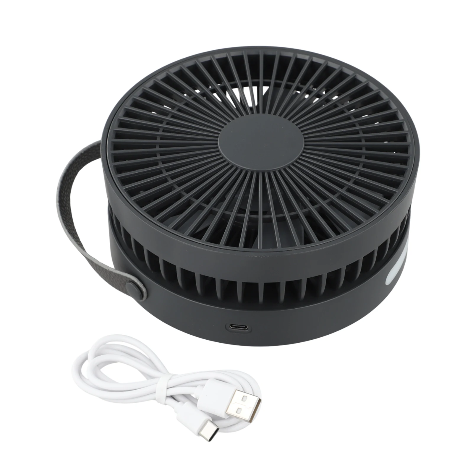 Digital Display Fan Folding Rechargeable Fan Built-in Rechargeable Battery White Cooling In Summer For Home Use