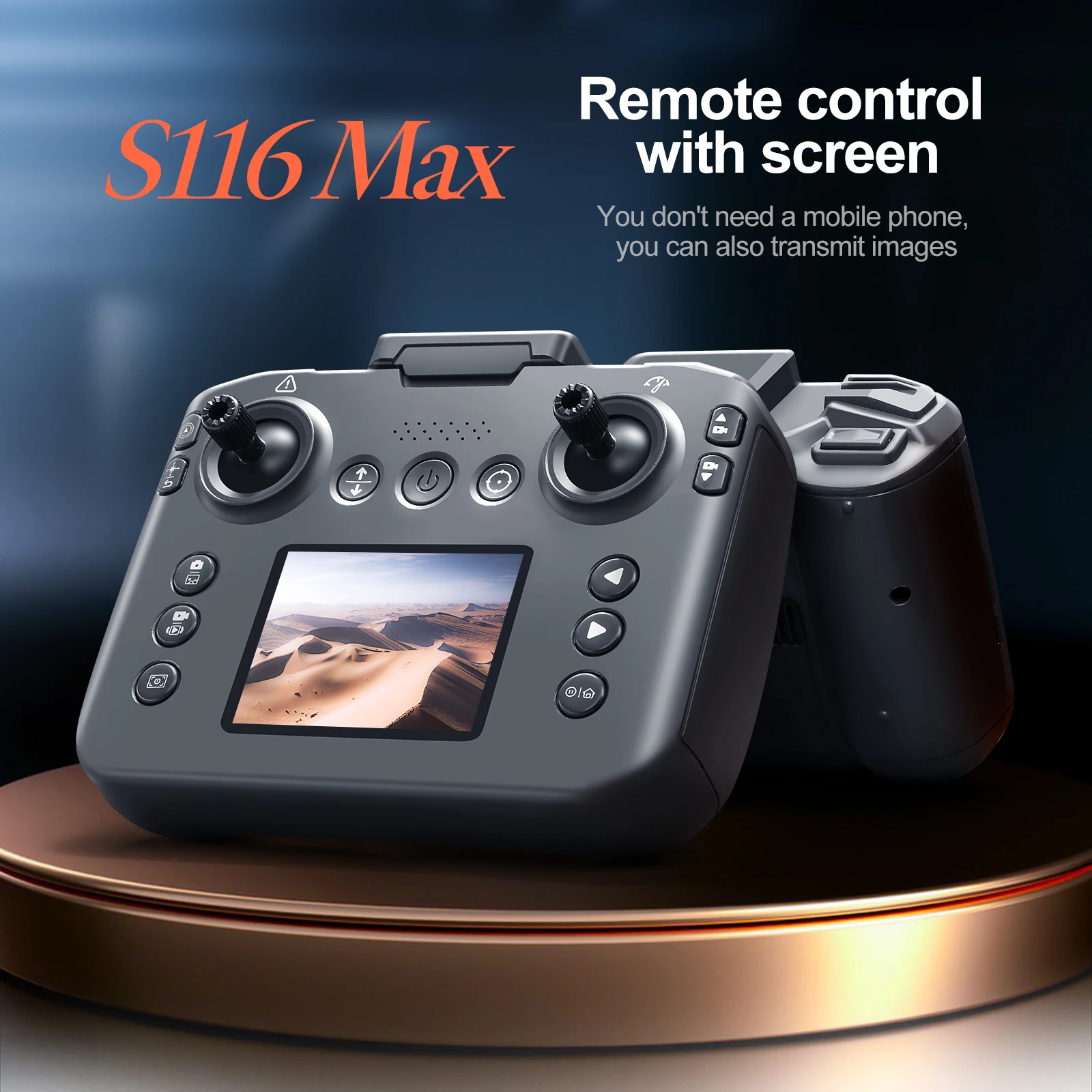 S116 MAX Ulepszona wersja Drone Professional 5G 8K Podwójna kamera ESC Przepływ optyczny Bezszczotkowy 360 °   Unikanie przeszkód WIFI FPV RC