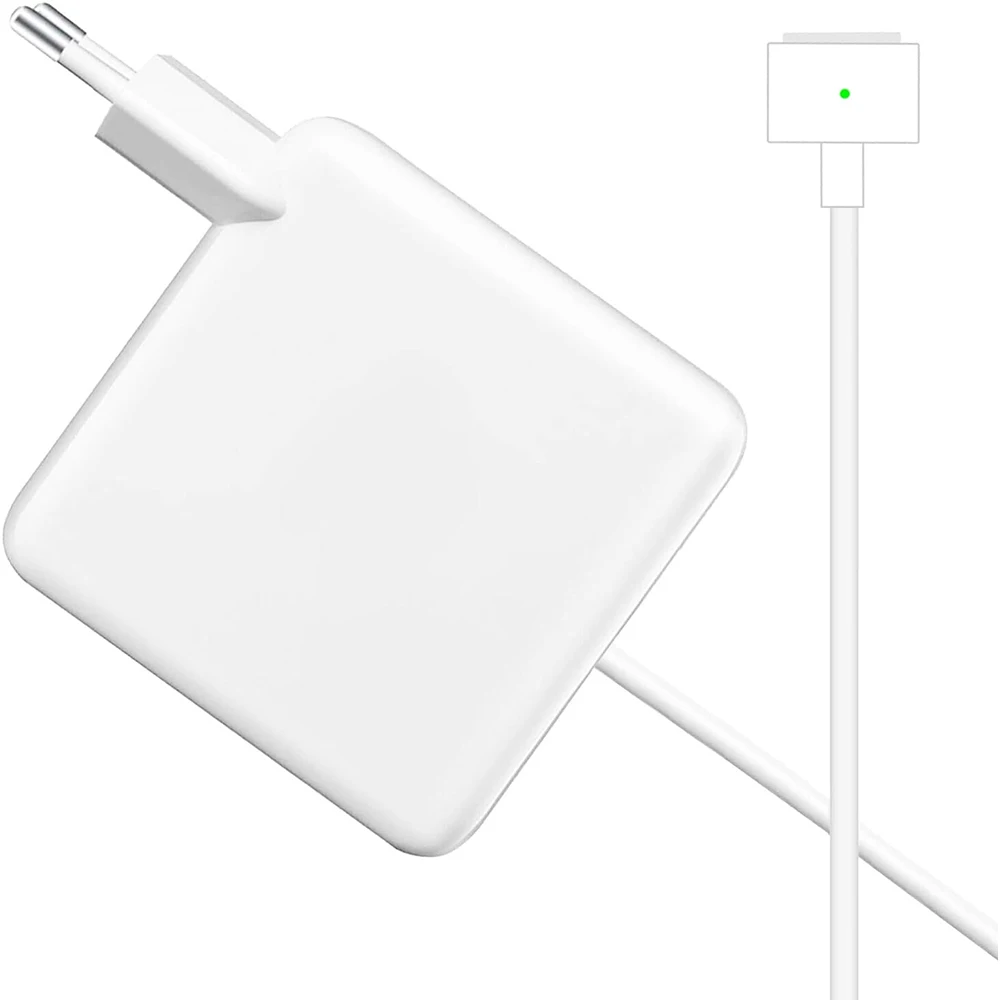 Caricabatterie per laptop con connettore T-tip CA 85 W / 60 W / 45 W compatibile con MacBook Air da 11 pollici e 13 pollici