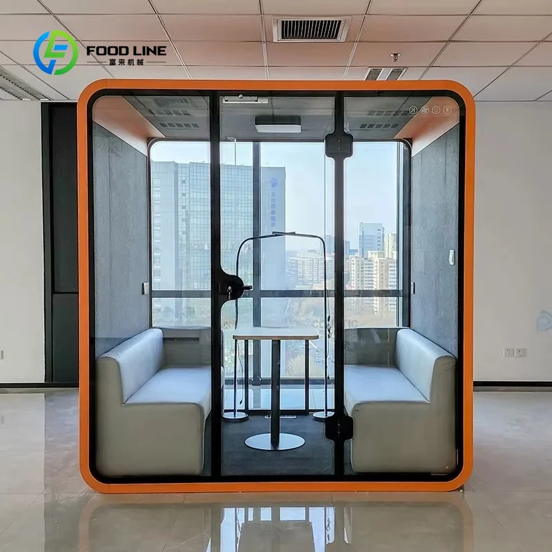 Customized Enclosed Private Room Furniture Smoking Acoustic Cabin Isolated Easy Assembly Space Sound Proof Pod