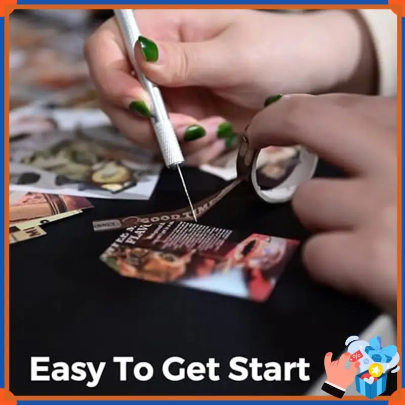 Compact Scrapbooking Kit, Vintage Collection, Perfect For Bullet-Scrapbooking Materials, Planner DIY Art Crafts