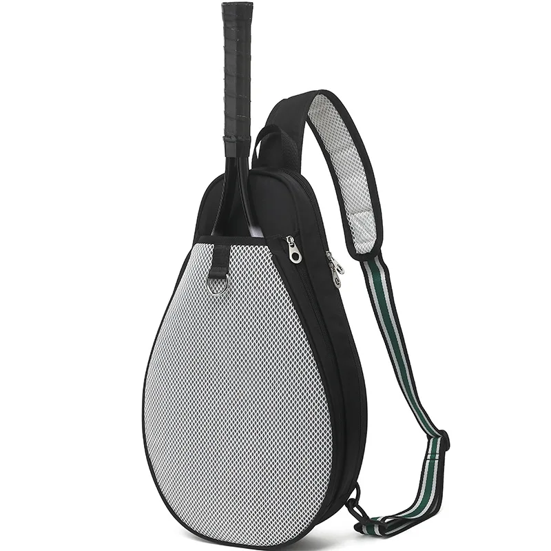 Portable Tennis Bag Badminton Racket Bag Large Capacity Sports Single Shoulder Tenis Racquet Sport Backpack Widen Shoulder Strap view 2