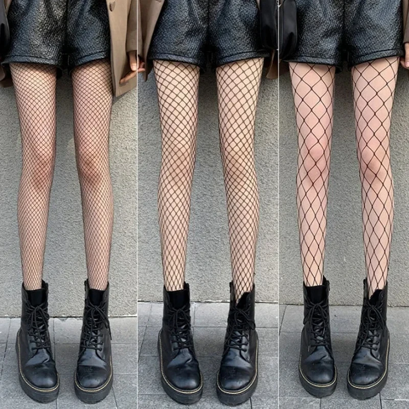 Frauen Sommer Fishnet Strümpfe Sexy Lolita Mesh Heißer Verkauf Strumpfhosen Weibliche Aushöhlen Strumpfhosen Strumpfwaren Lange Socken Fishnets