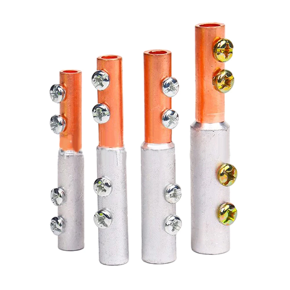 1pc GTL-16 GTL-50 Copper-Aluminum Transition Joint Cable Connector Electrical Cable Wire Tubular Screw Bolt Connection Tube