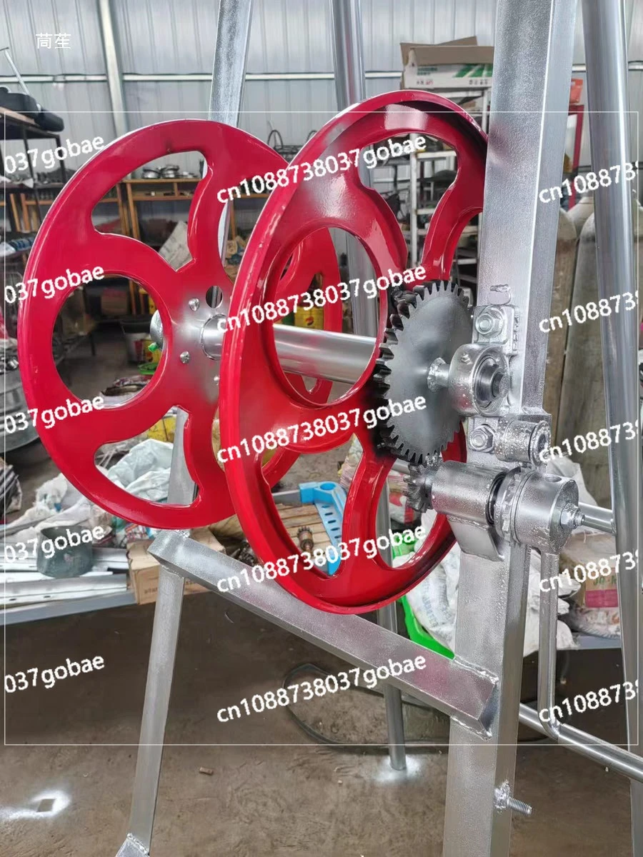 

Submersible pump square tube positive and reverse lifting self-locking hemp rope nylon rope pulling pump fishing rack