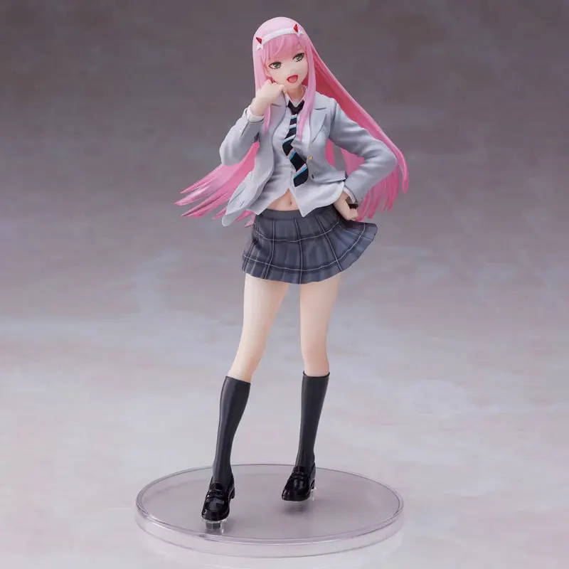 

19cm DARLING in the FRANXX Zero Two 02 Uniform Anime Action Figure Toys Doll Collection Christmas Gift