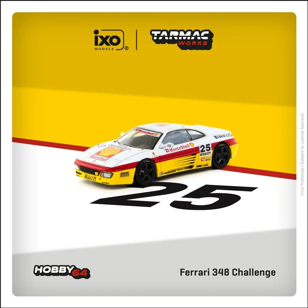 PreSale TW 1:64 348 Challenge Italian GT 1994 Diecast Car Model Collection Miniature Toy Tarmac Works