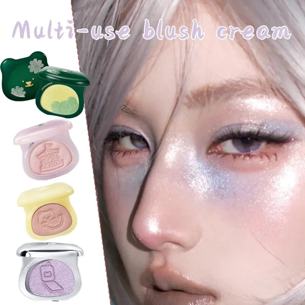LEEMEMBER Dreamcore Series Multi-Purpose Creme Sombra Highlighter Glitter Brightening Pó Contorno Paleta