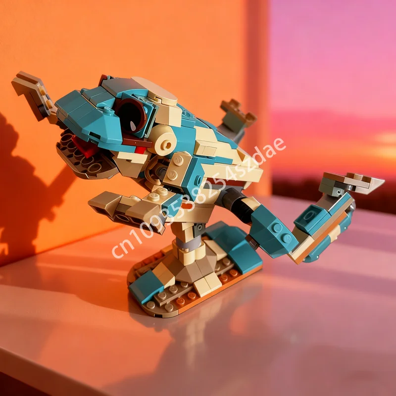 

313pcs MOC Frog Jurassic Model Building Blocks Architecture DIY Creative Idea Toys Education Brick Kids Christmas Gift Birthday