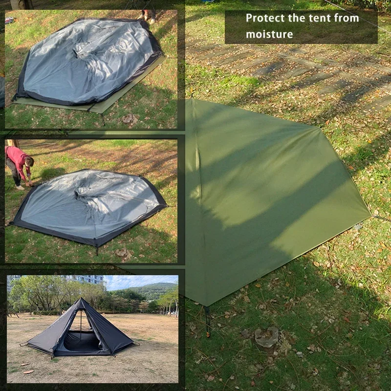 4.1X4.1M Grote Campingmat Zeshoek Achthoek Waterdichte Grondplaat Footprint Picknick Grote Mat Zeil Luifel Schaduw Strand Reismat