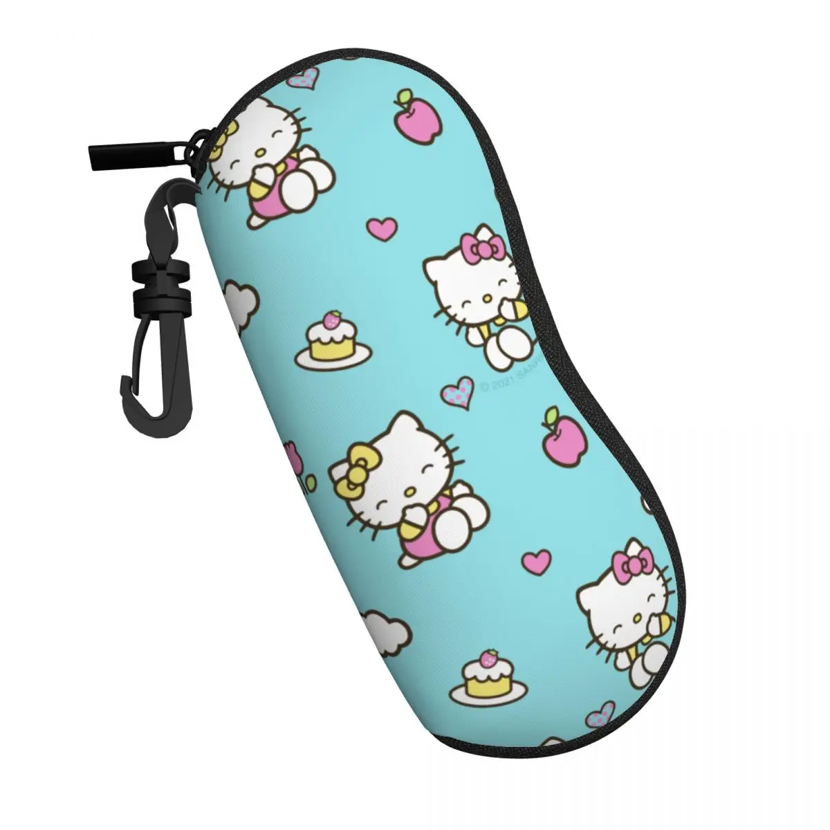 Hello Kitty Soft Shell Ultra-Light Eyewear Case - Scratch-Resistant and Space-Saving Glasses Bag for Outdoor Adventures