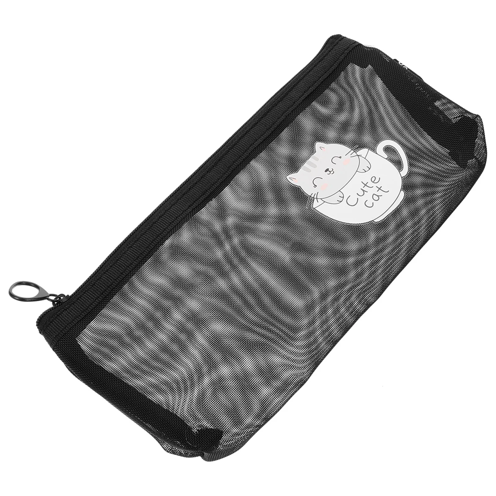 Bolsa de malla para bolígrafos, bolsa de lápices transparente, organizador de papelería para estudiantes, Material Premium, mano de obra fina, regalo de cumpleaños, 1 Uds.