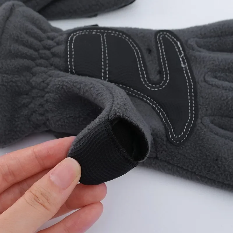 Winter 2 Fingers Flip Gloves Ski Photography Non-slip Wear Resistant Warm Glove Women Men Outdoor Sports Cycling Thickened Glove