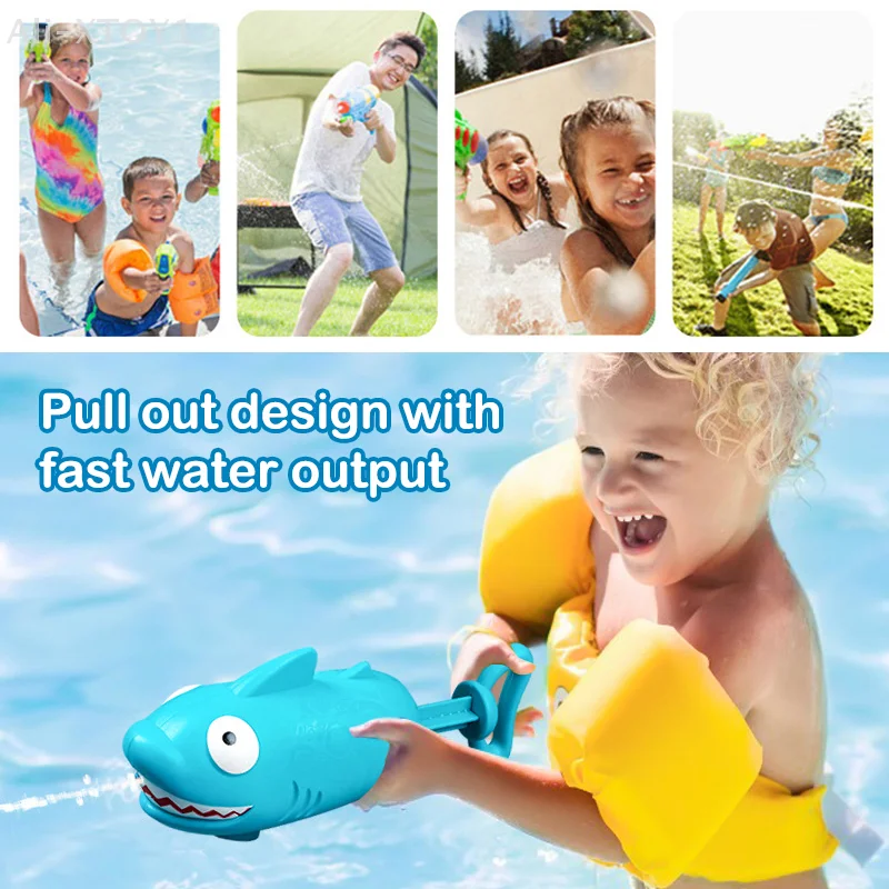 Juguete de pulverización de agua extraíble, cocodrilo, tiburón, lechón, rociador de agua, baño, ducha, juguetes de baño, playa de verano, piscina, juguetes para jugar