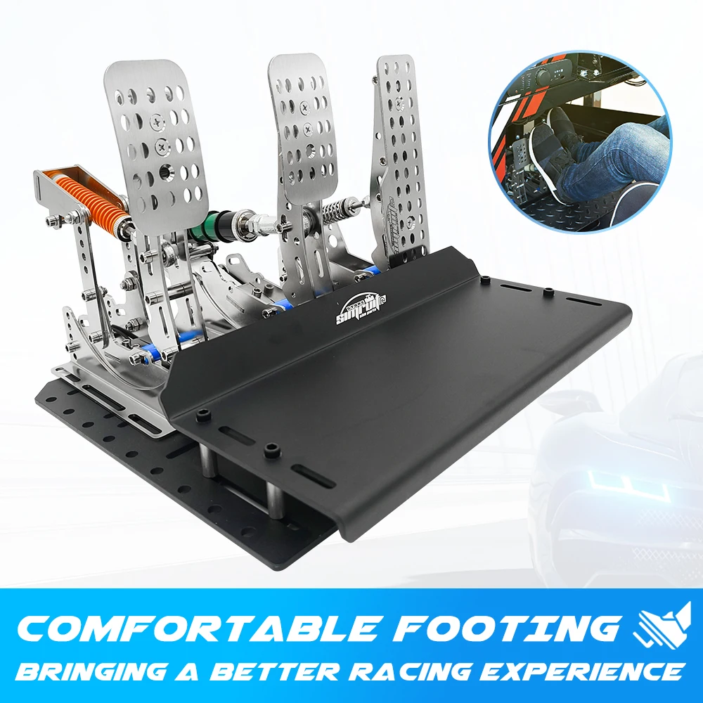 SimRuito Sim Racing LoadCell Pedale 3 mm Edelstahl Racing Simulator  Cockpitpedale fr PC-Spiel Getriebepedal fr Rad - AliExpress 34